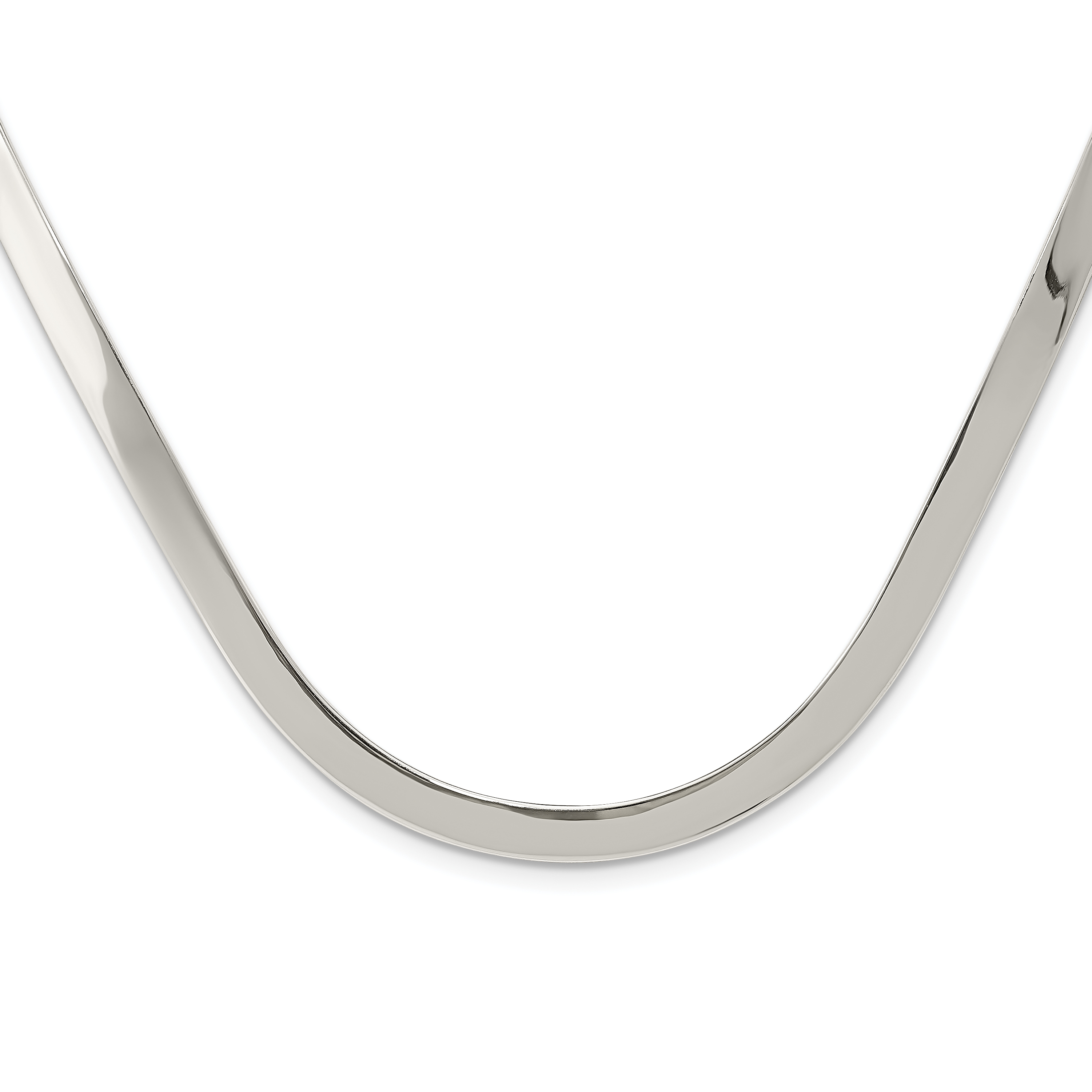 Sterling Silver 5mm Polished Neck Collar (QG1724)