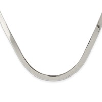 Sterling Silver Polished 5mm Neck Collar view 1