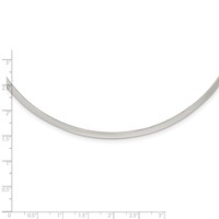 Sterling Silver Polished 3mm Neck Collar view 2