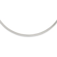 Sterling Silver Polished 3mm Neck Collar view 1