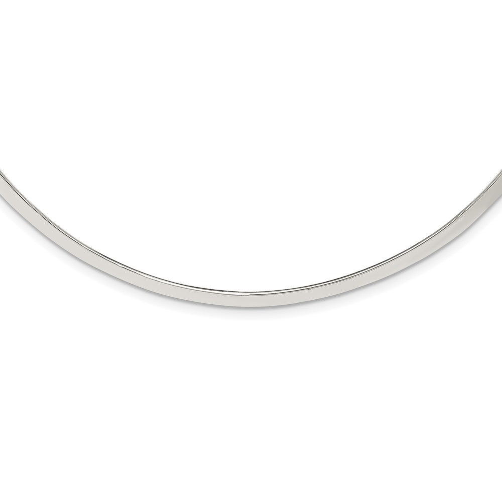 Sterling Silver Polished 4mm Neck Collar (QG1746)