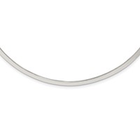 Sterling Silver Polished 4mm Neck Collar view 1