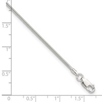 Sterling Silver 1.5mm Round Snake Chain Plus 1 Inch Extender - Total 10 Inch Anklet, 9" view 4