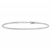 Sterling Silver 1.5mm Round Snake Chain Plus 1 Inch Extender - Total 10 Inch Anklet - 9in view 4