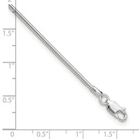 Sterling Silver 1.5mm Round Snake Chain Plus 1 Inch Extender - Total 10 Inch Anklet - 9in view 3
