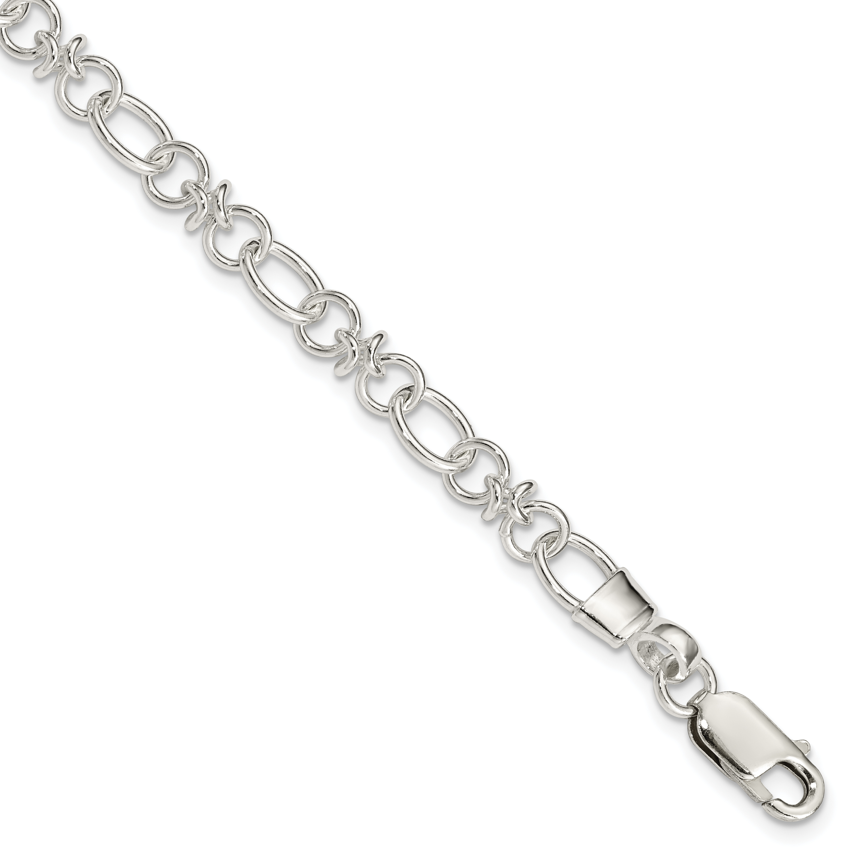 Sterling Silver Fancy Bracelet (QG2197-7.5)