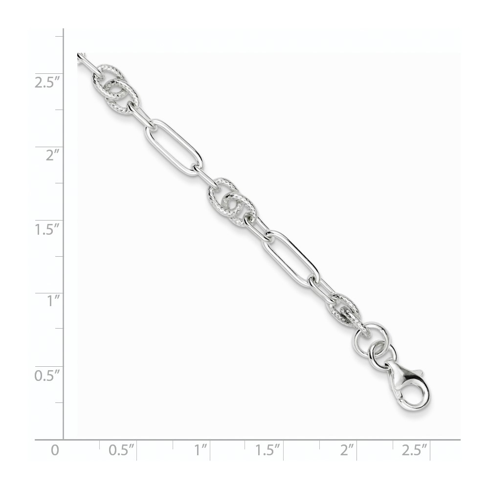 Sterling Silver Bracelet (QG2218-7.5)