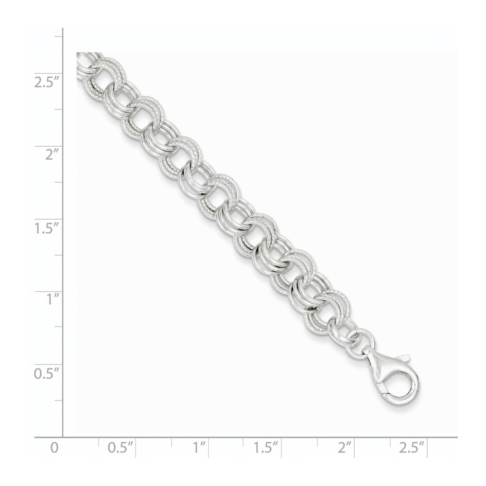 Sterling Silver Bracelet (QG2223-7.5)