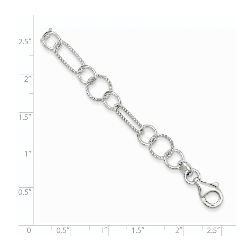Sterling Silver Bracelet (QG2224-7.5)