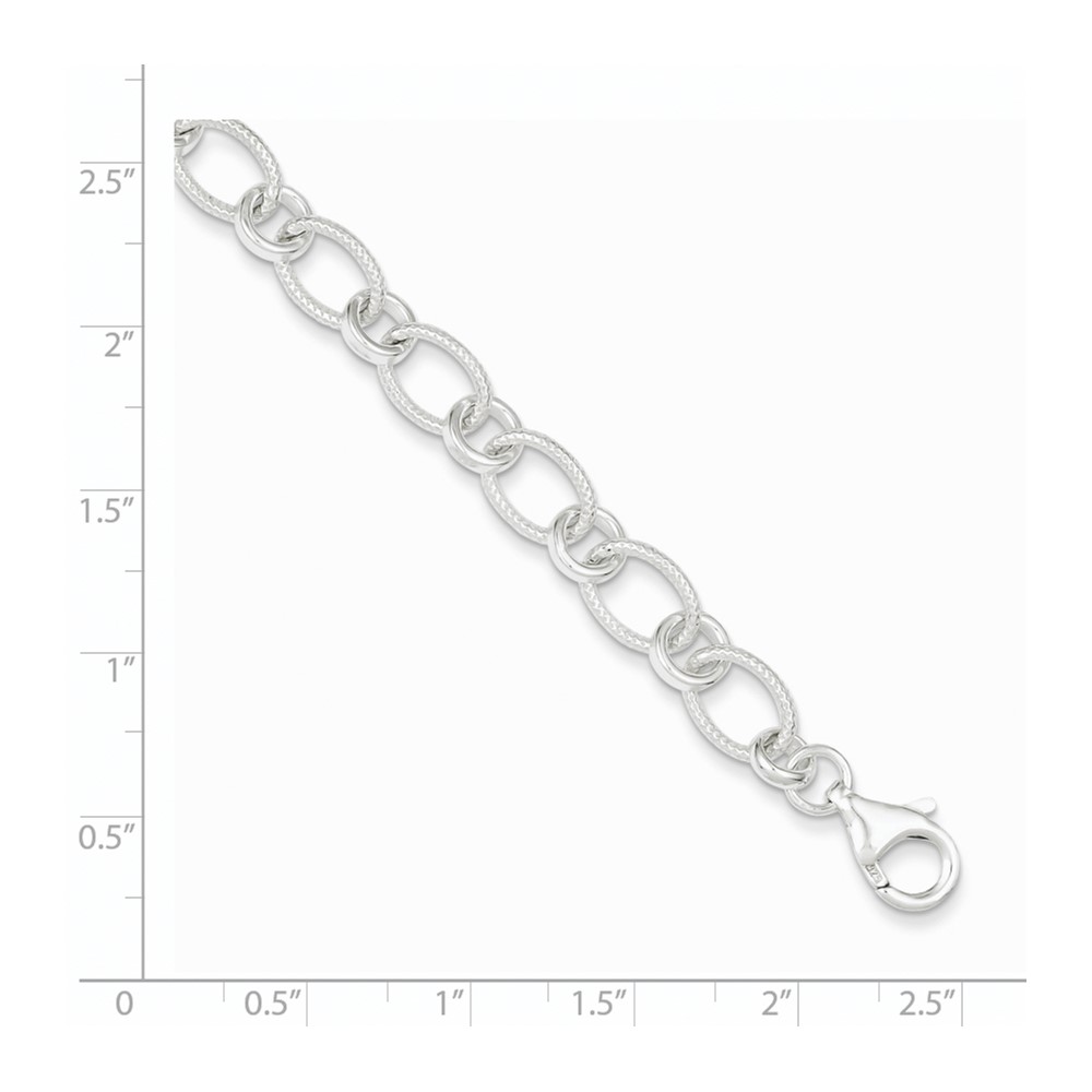 Sterling Silver Bracelet (QG2225-7.5)