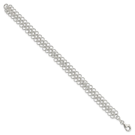 Sterling Silver Fancy Link Bracelet