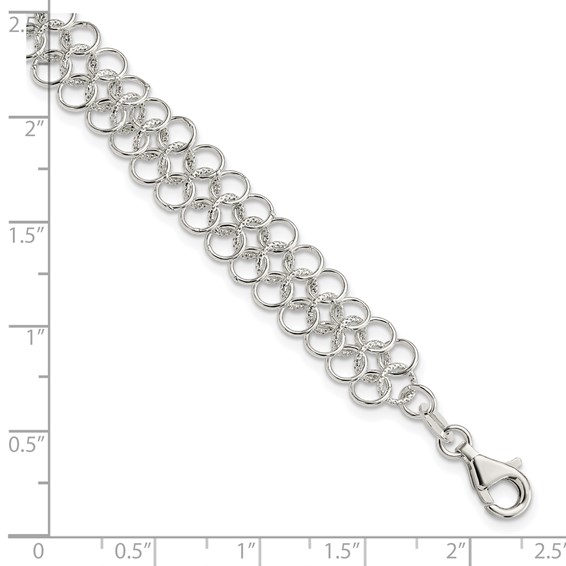 Sterling Silver Fancy Link Bracelet