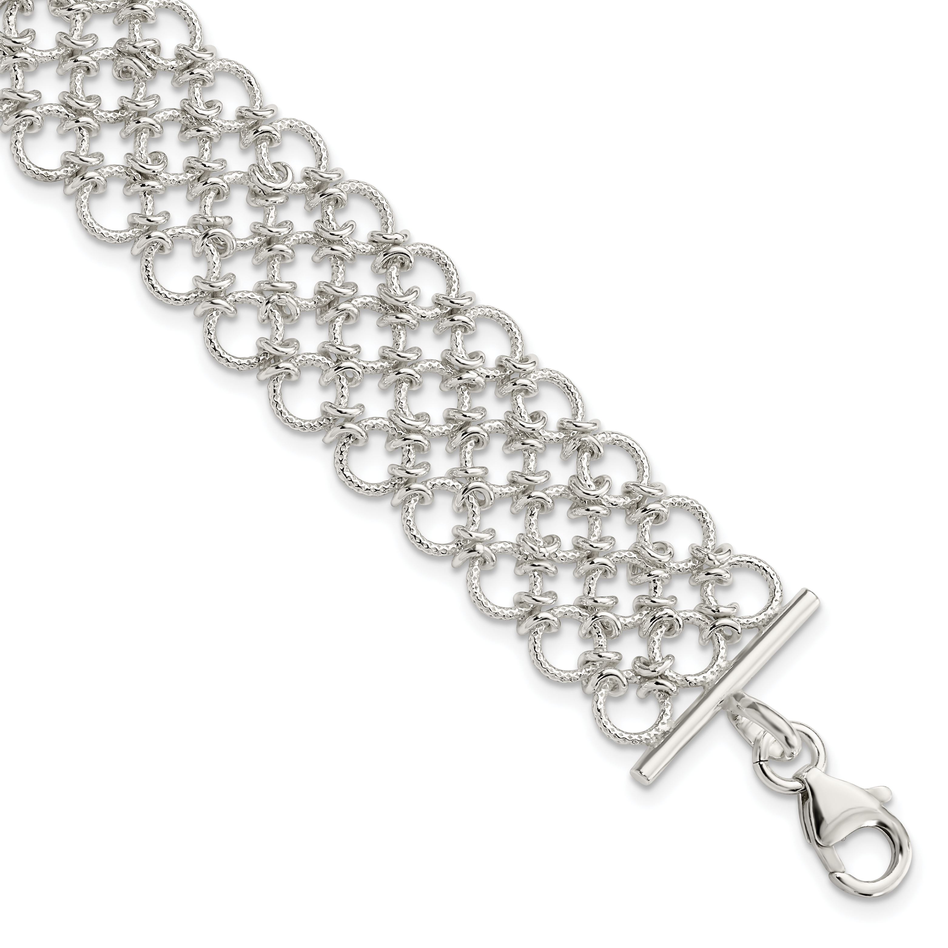 Sterling Silver Multi-Link Bracelet (QG2294-7.5)