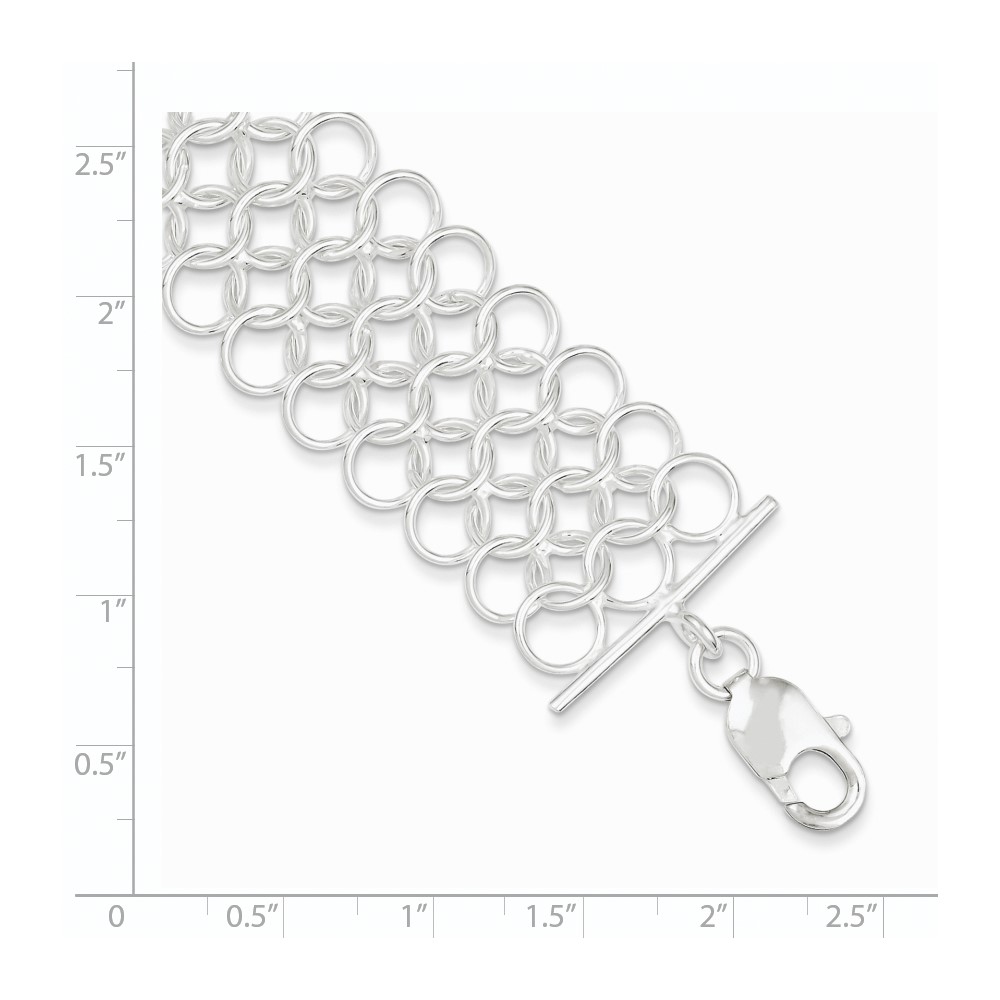 Sterling Silver Multi-Link Bracelet (QG2295-7.5)