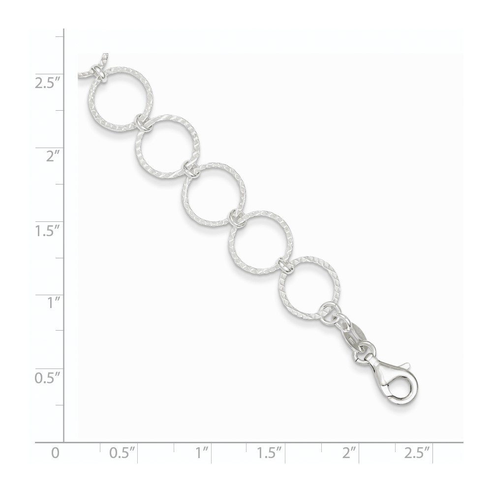 Sterling Silver Fancy Bracelet (QG2297-7.5)
