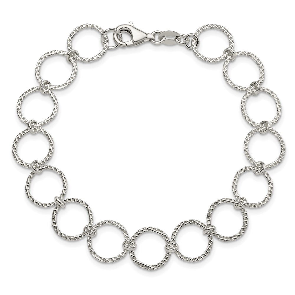 Sterling Silver Fancy Bracelet (QG2297-7.5)