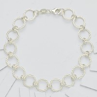 Sterling Silver Polished 10mm Fancy Circle Bracelet, 7.5" view 4