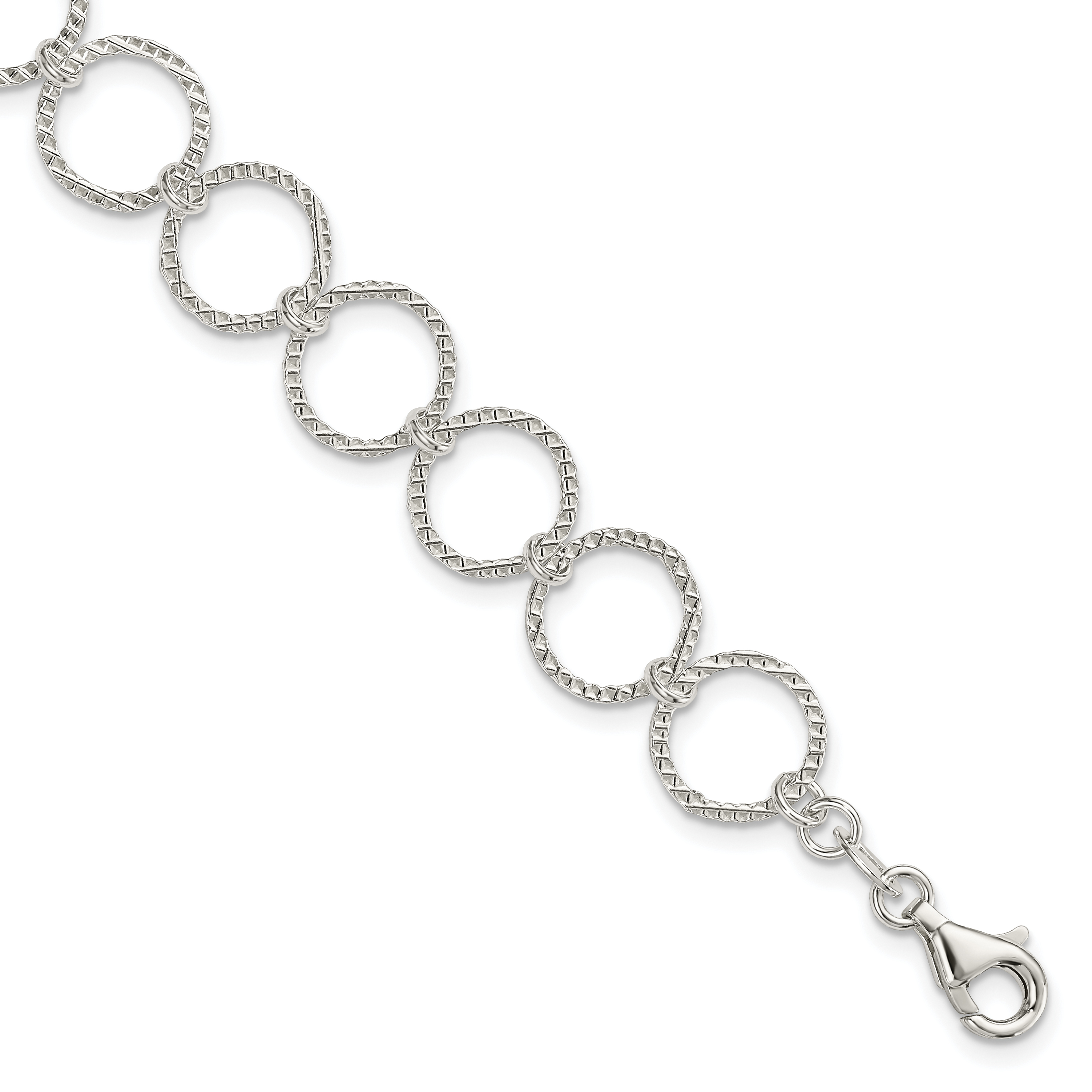 Sterling Silver Fancy Bracelet (QG2297-7.5)