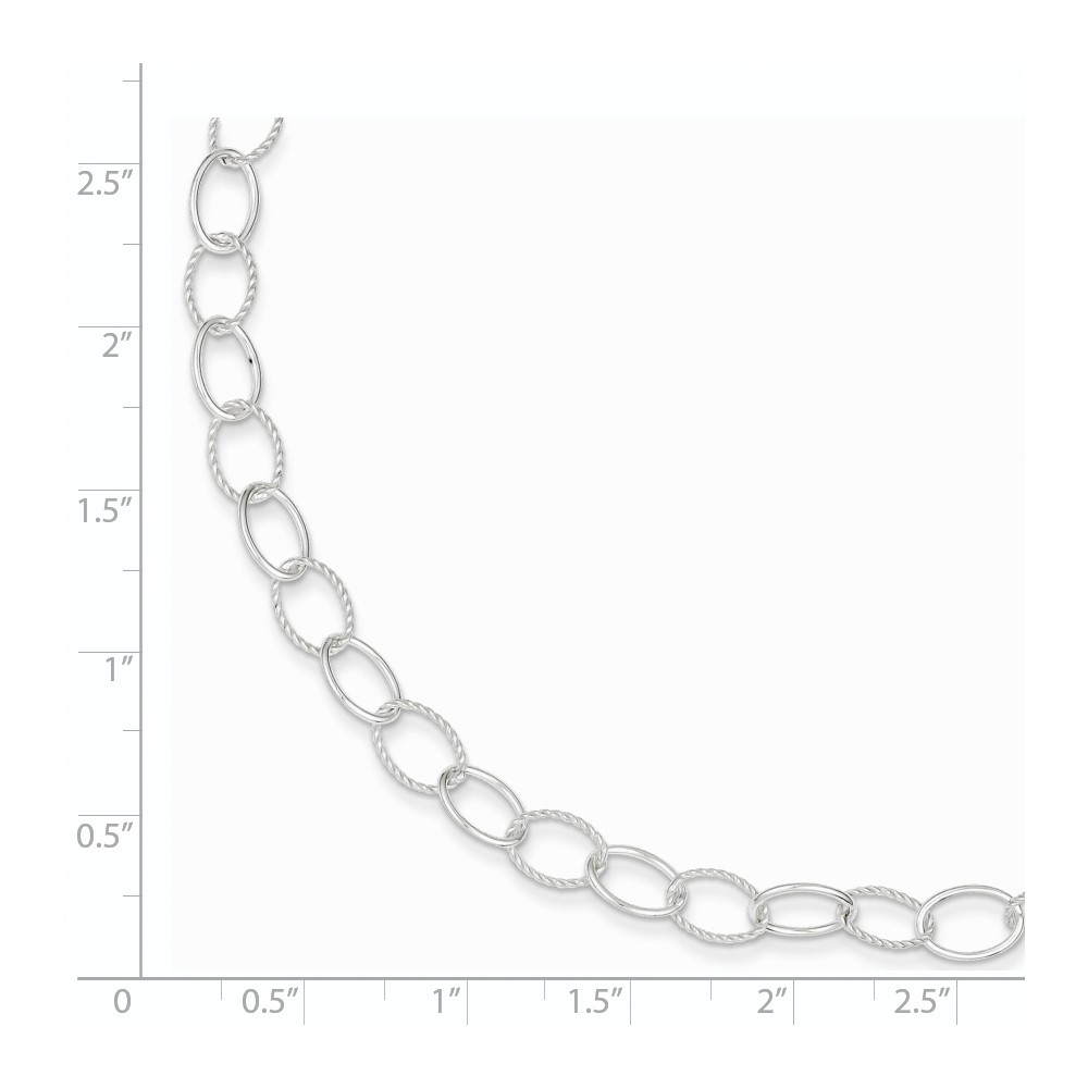 Sterling Silver Fancy Bracelet (QG2298-7.5)