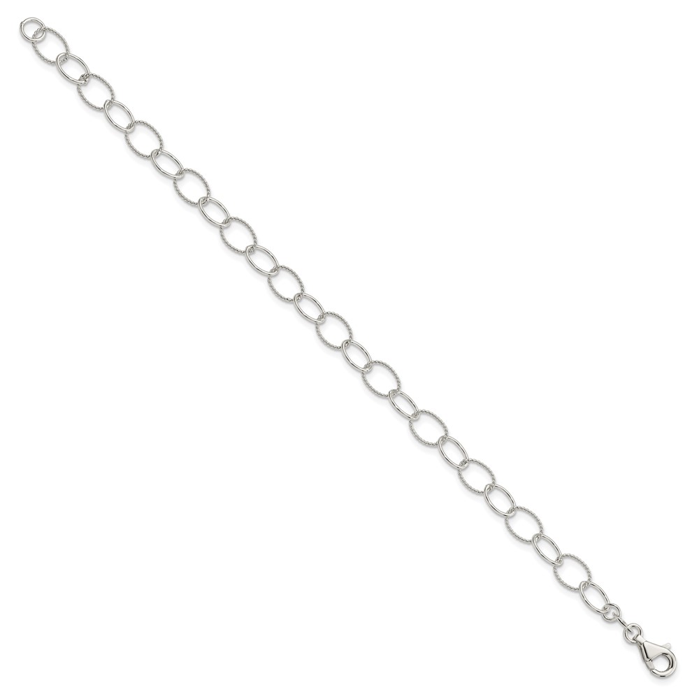 Sterling Silver Fancy Bracelet (QG2298-7.5)