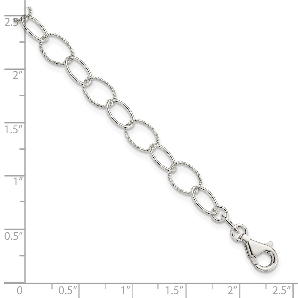 Sterling Silver Fancy Bracelet (QG2298-7.5)