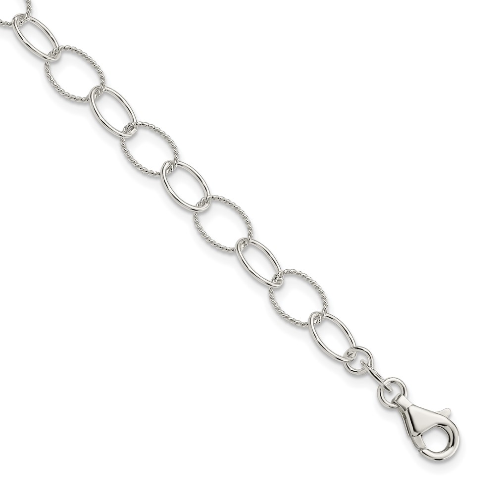 Sterling Silver Fancy Bracelet (QG2298-7.5)