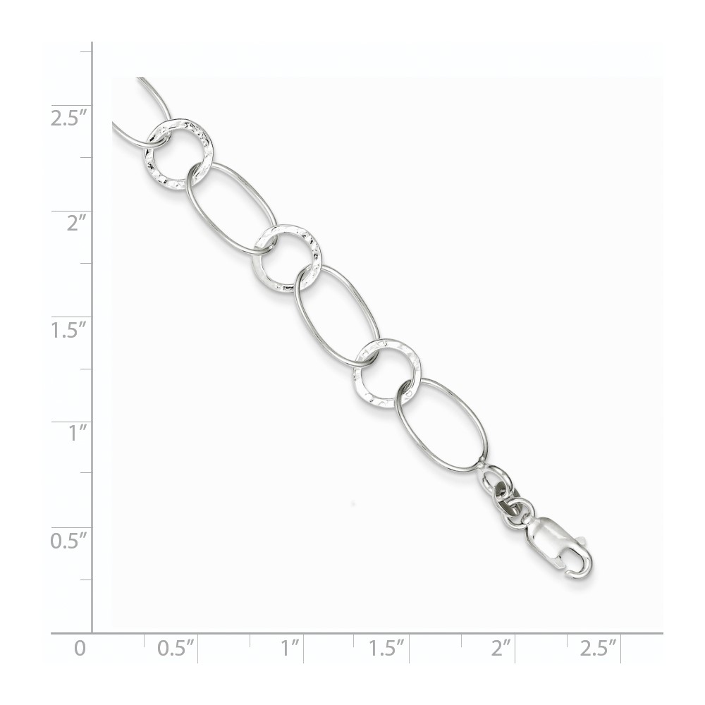 Sterling Silver Fancy Bracelet (QG2331-7.5)