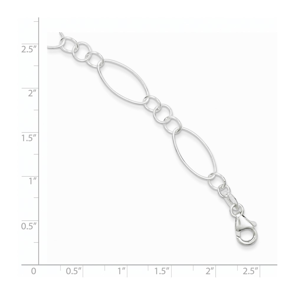 Sterling Silver Fancy Bracelet (QG2337-7.5)