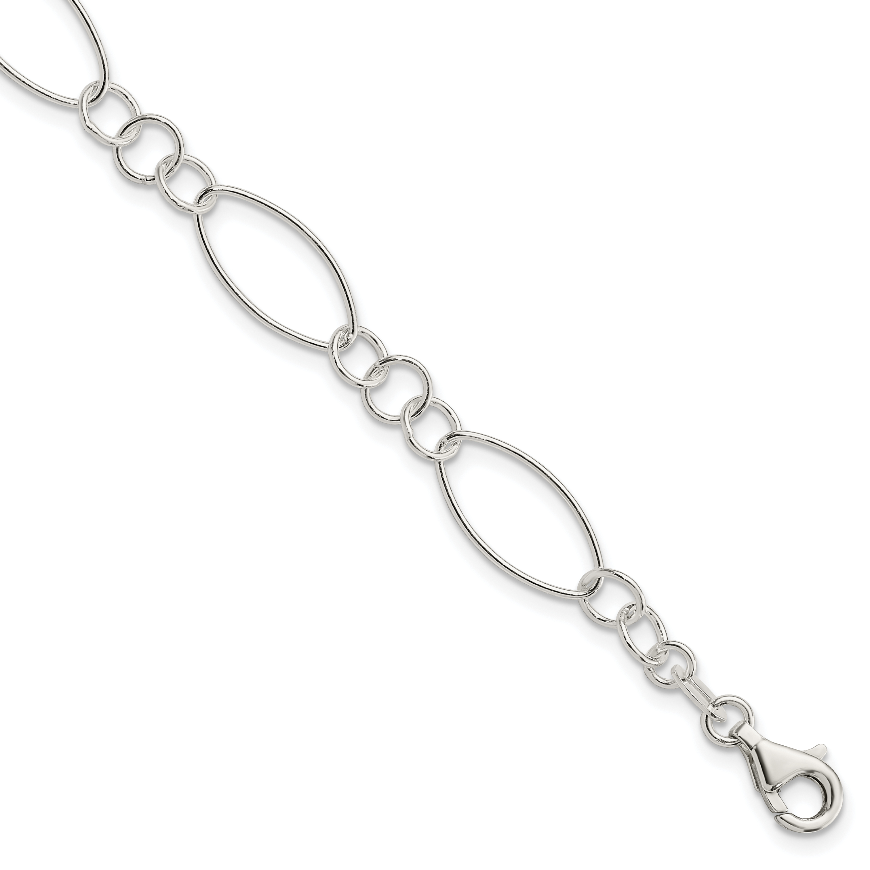 Sterling Silver Fancy Bracelet (QG2337-7.5)