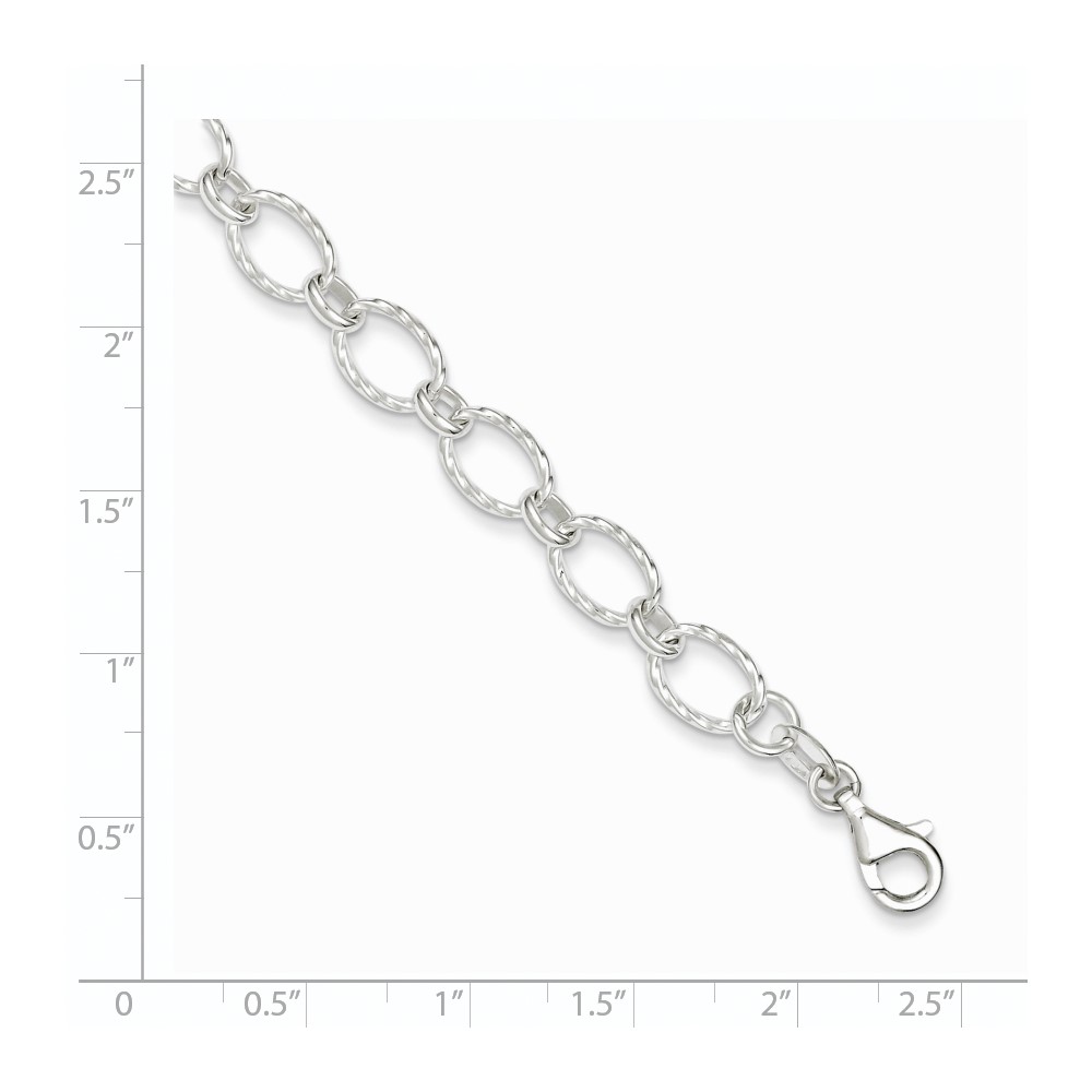 Sterling Silver Fancy Bracelet (QG2338-7.5)