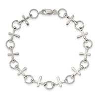 Sterling Silver Cross Bracelet view 3