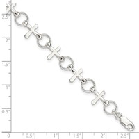 Sterling Silver Cross Bracelet view 4