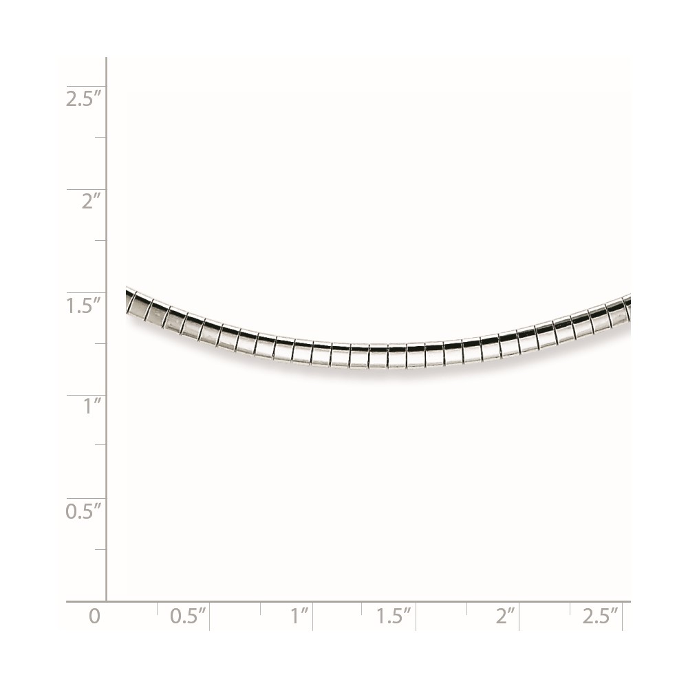 Sterling Silver 2mm w/2 in Ext Cubetto Chain (QG2550-16)