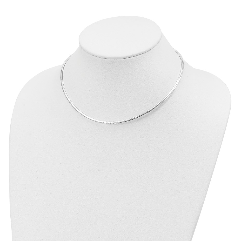 Sterling Silver 2mm w/2 in Ext Cubetto Chain (QG2550-16)