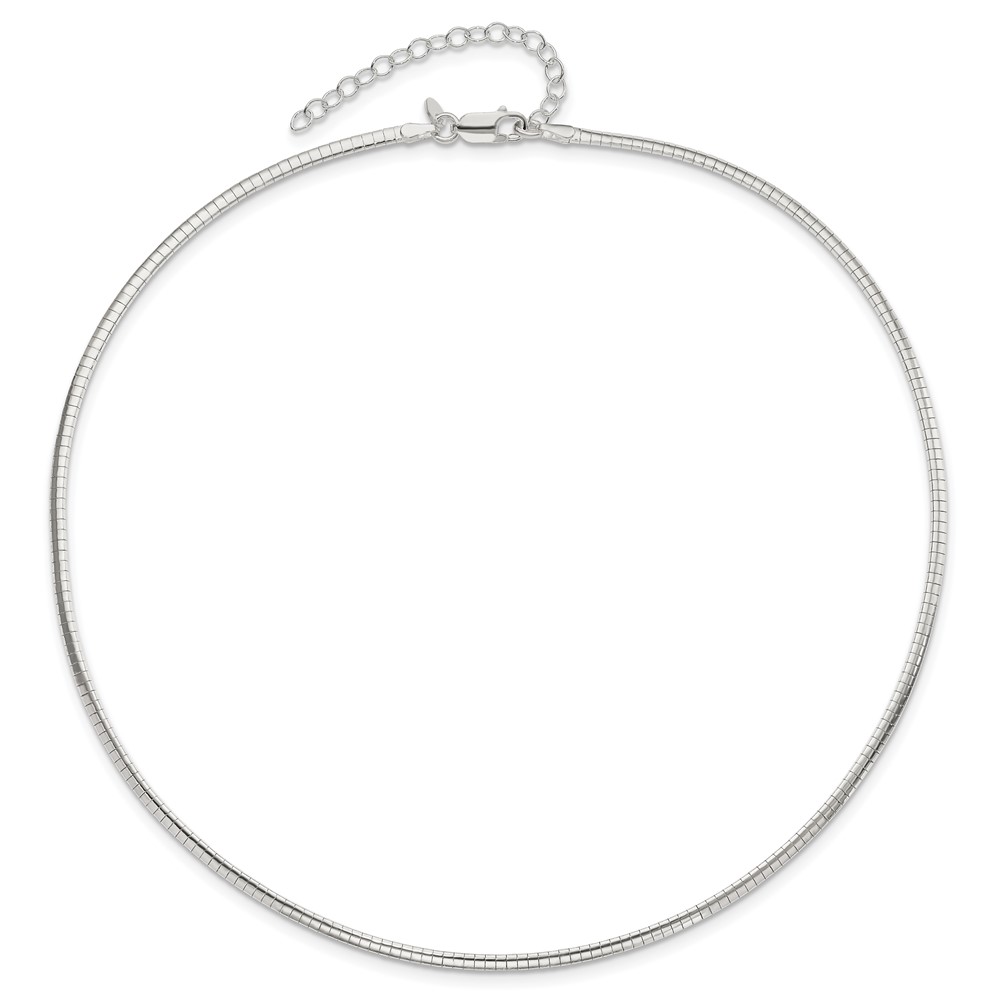 Sterling Silver 2mm w/2 in Ext Cubetto Chain (QG2550-16)