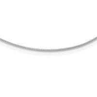 Sterling Silver Rhodium-plated Polished 1mm Round Cubetto Necklace, 16" view 1