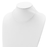 Sterling Silver Polished 1.35mm Neckwire Necklace with 2 Inch Extension, 16" view 3