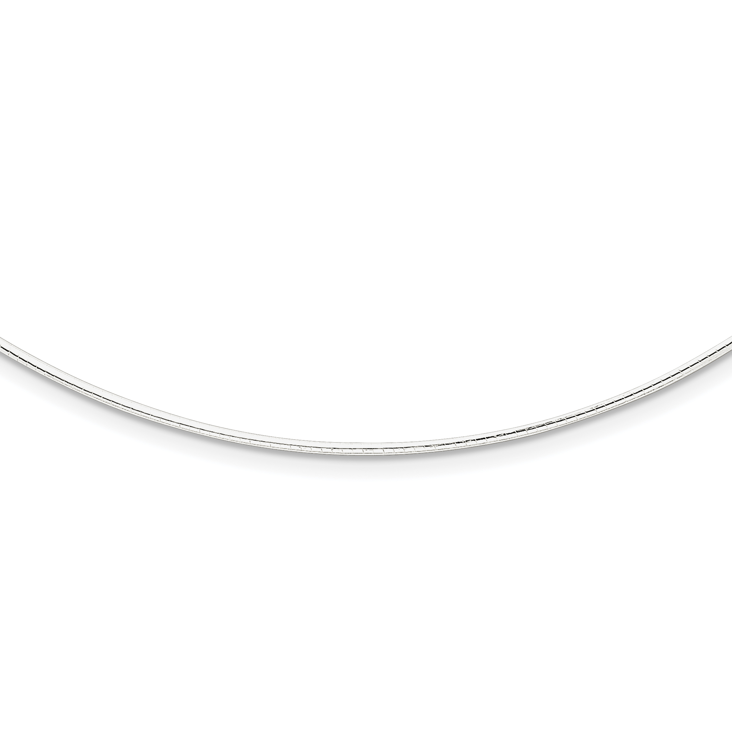 Sterling Silver 1.35mm w/ 2in extender Neckwire Chain (QG2662-16)