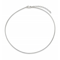 Sterling Silver Polished 1.6mm Neckwire Necklace with 2 Inch Extension, 16" view 2