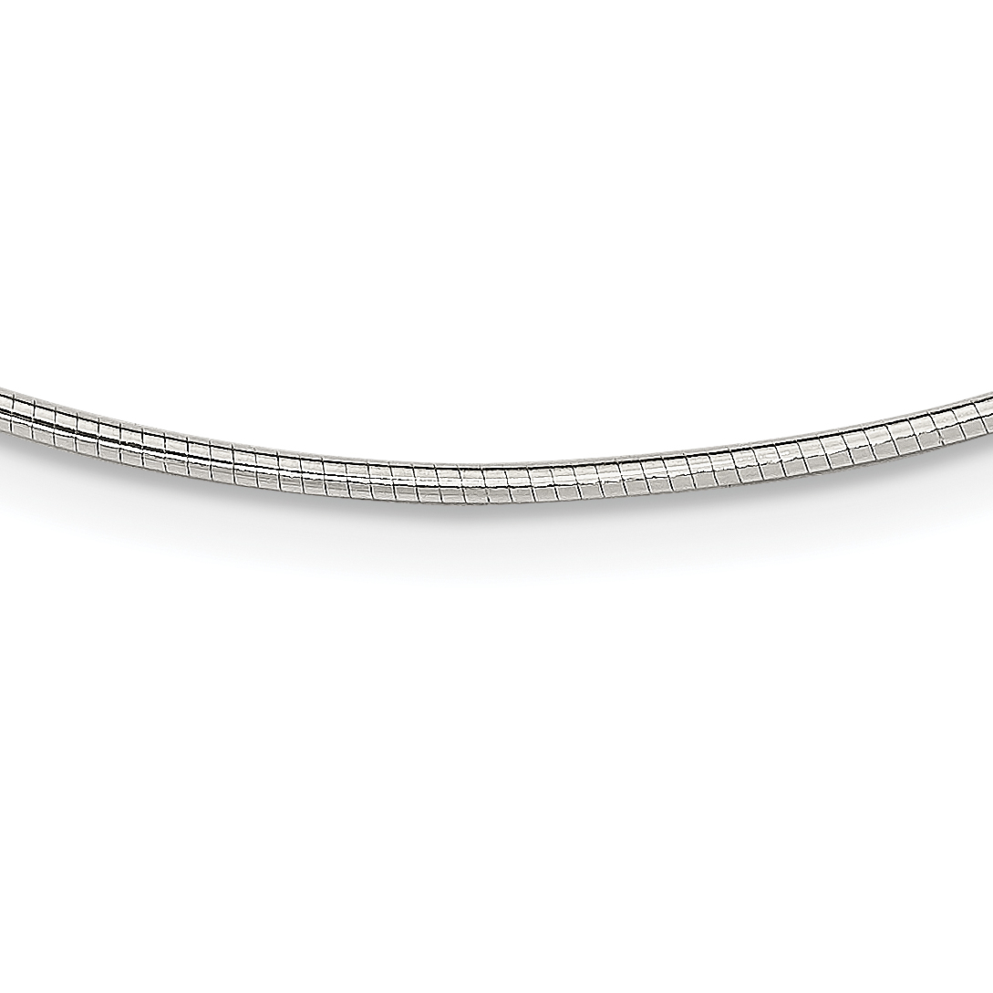 Sterling Silver 1.6mm w/ 2in extender Neckwire Chain (QG2663-16)