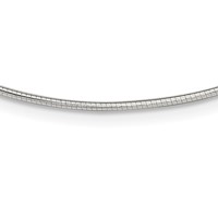 Sterling Silver Polished 1.6mm Neckwire Necklace with 2 Inch Extension, 16" view 1