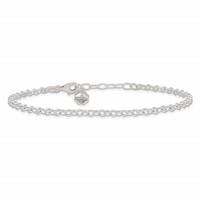 Sterling Silver Clover Dangle Plus 1 Inch Extender - Total 10 Inch Anklet, 9" view 4