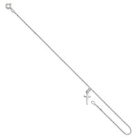 Sterling Silver Cross Anklet view 4