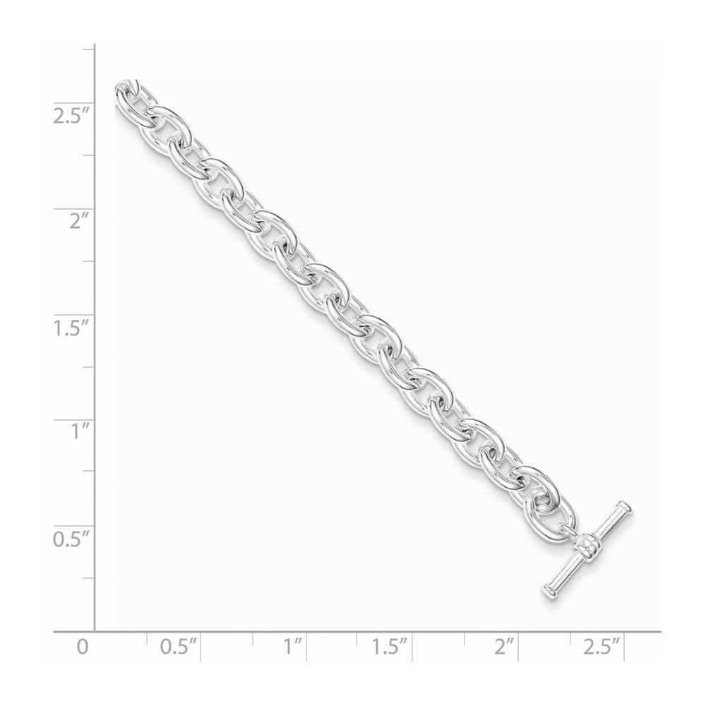 Sterling Silver Toggle Link Bracelet (QG3079-7.5)