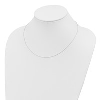 Sterling Silver Polished Beaded Necklace view 2