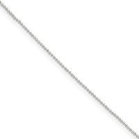 Sterling Silver Polished Beaded Necklace view 1