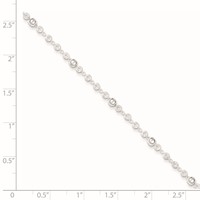 Sterling Silver Beads Plus 1 Inch Extender - Total 11 Inch Anklet, 10" view 4