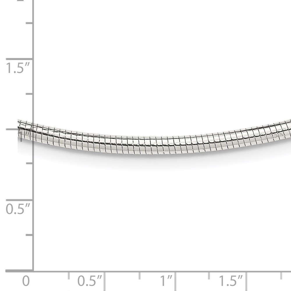 Sterling Silver Round 2.75mm Neckwire Necklace (QG3199-18)