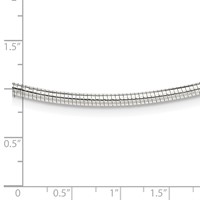 Sterling Silver Polished 2.75mm Round Neckwire Necklace - 18in view 5