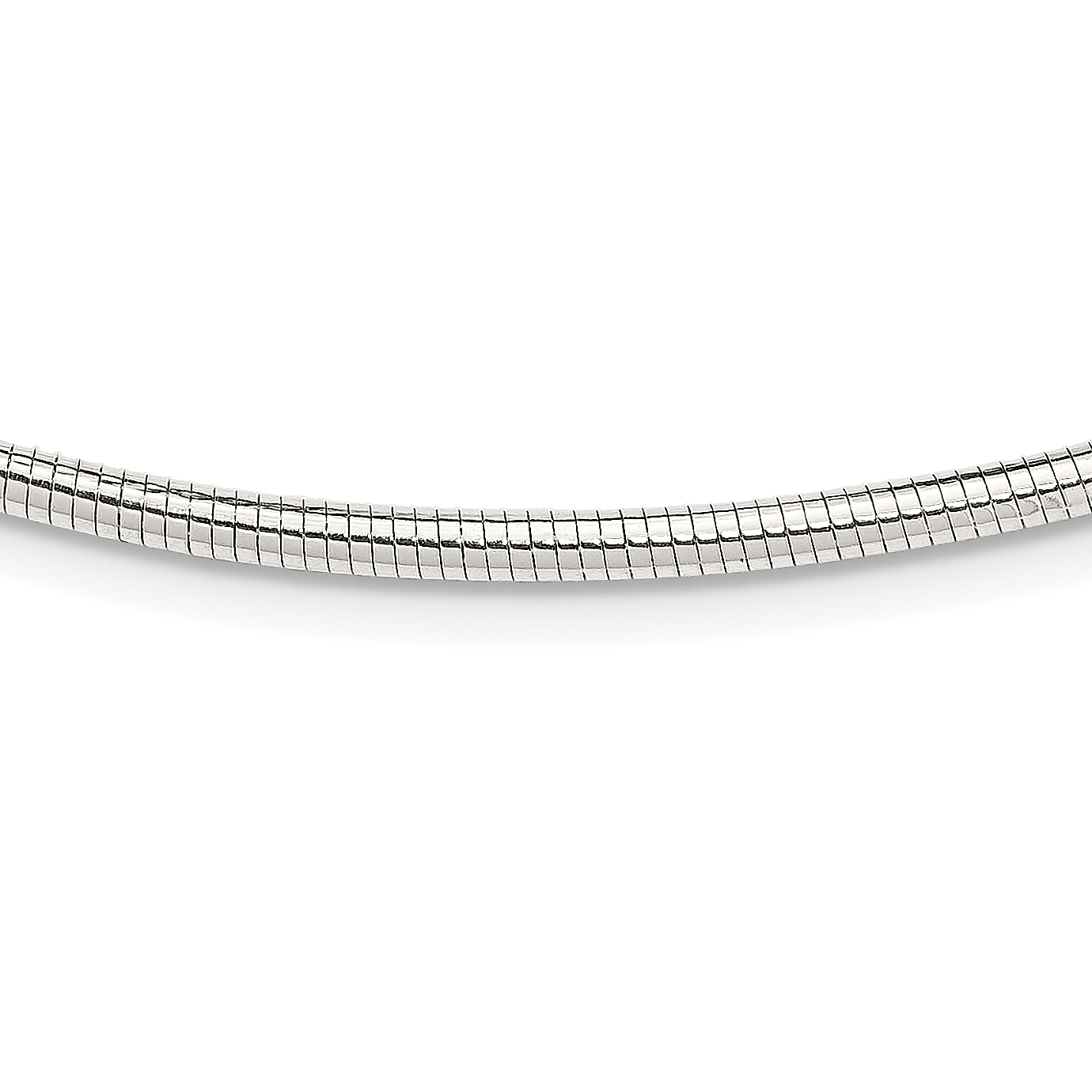 Sterling Silver Round 2.75mm Neckwire Necklace (QG3199-18)